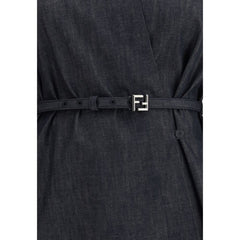 Fendi Blue Cotton Casual Dress