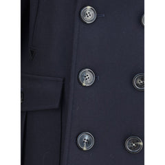 Dsquared² Blue Wool Coat