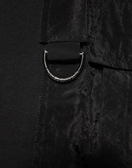 Dolce & Gabbana Black Cotton Embroidered DG Logo Pocket T-shirt