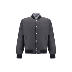 Dolce & Gabbana Gray Cotton Bomber