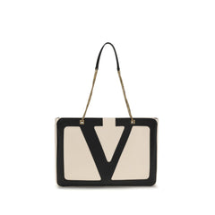 Valentino Garavani Cream Lamb Ovis Aries Aries Shoulder Bag