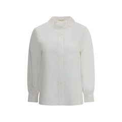 Saint Laurent White Cotton Dress Shirt