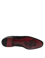 Dolce & Gabbana Men Dress Black Calfskin Leather Derby Shoes