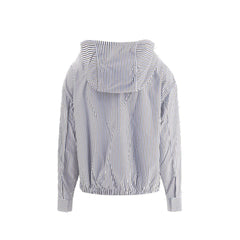 Prada Striped hooded Jacket