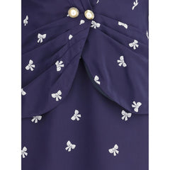 Alessandra Rich Bow patterned short Dress