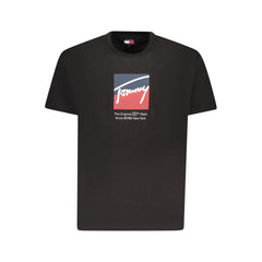Tommy Hilfiger Black Cotton Men T-Shirt