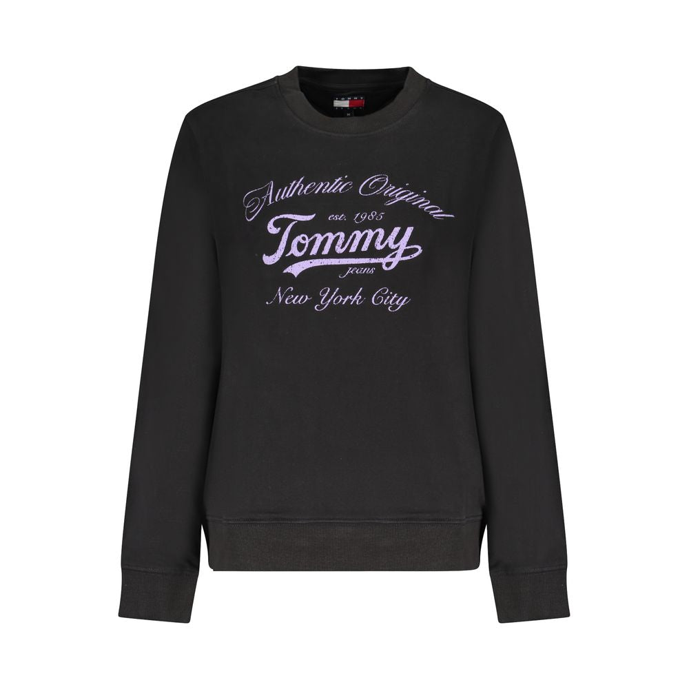 Tommy Hilfiger Black Cotton Women Sweater