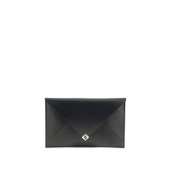 Fendi Black Leather Clutch Bag