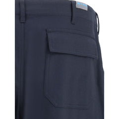 Etro Blue Wool Cargo Pants