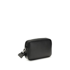 Fendi FF leather and canvas Shoulder Bag