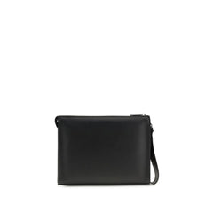 Fendi Black Leather Clutch Bag