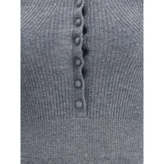 Self-Portrait Long-sleeved wool Bodysuit