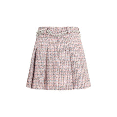 Self-Portrait Crystal Belted Miniskirt