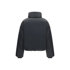 Ami Paris Black Polyamide Full-Length Jacket