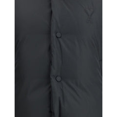 Ami Paris Black Polyamide Full-Length Jacket