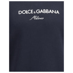 Dolce & Gabbana Blue Cotton Sweatshirt