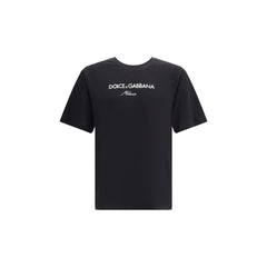 Dolce & Gabbana Black Cotton T-Shirt