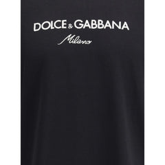 Dolce & Gabbana Black Cotton T-Shirt