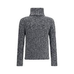 Dolce & Gabbana Gray Fleece Wool Turtleneck