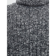 Dolce & Gabbana Gray Fleece Wool Turtleneck