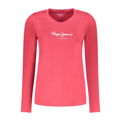 Pepe Jeans Red Cotton Women T-Shirt