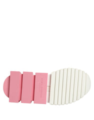 Dolce & Gabbana White Pink Low Top Sorrento Sneakers Shoes
