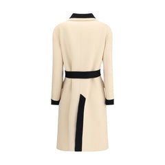 Valentino Cream Fleece Wool Coat