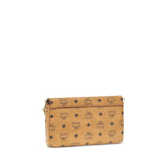 MCM Beige Fabric Shoulder Bag
