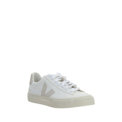 Veja White Calf Leather Bos Taurus Low Top Sneakers