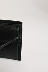 Dolce & Gabbana Black Leather Plaque Logo Bifold Men Card Holder Wallet