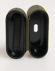 Dolce & Gabbana Army Green Rubber Logo Embossed Accessory  Airpods Case