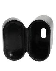 Dolce & Gabbana Army Green Calfskin Leather Logo Flip Holder Airpods Case