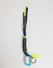 Dolce & Gabbana Multicolor Polyester Tape String DG Logo Keychain Keyring