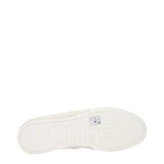 Chloé White Fabric Low Tops