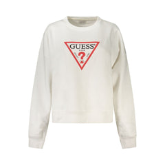 Guess Jeans White Cotton Sweater