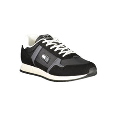 Tommy Hilfiger Black Polyester Men Sneaker