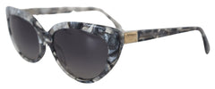 Dolce & Gabbana DG4194 Gray Acetate Logo Plaque Cat Eye Lens Sunglasses