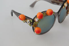 Dolce & Gabbana DG4283B Acetate Crystals Orange Appliques Sunglasses