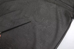 Dolce & Gabbana Black Mesh Turtleneck Sheer Blouse Top