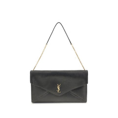 Saint Laurent Black Lamb Ovis Aries Aries Shoulder Bag