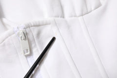 Dolce & Gabbana White Corset Stretch Cotton Top T-shirt