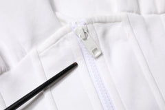 Dolce & Gabbana White Corset Stretch Cotton Top T-shirt