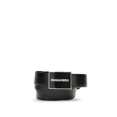 Dsquared² Black Calf Leather Bos Taurus Regular Belt