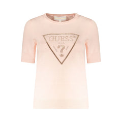 Guess Jeans Pink Viscose Sweater