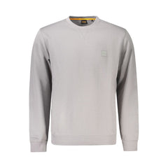 Hugo Boss Gray Cotton Sweatshirt