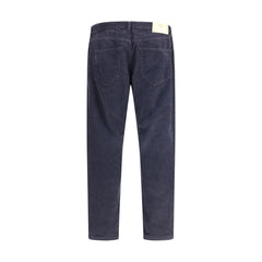 PT Torino Blue Cotton Casual Pants