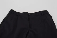Dolce & Gabbana Black High Waist Skinny Trouser STAFF Pants