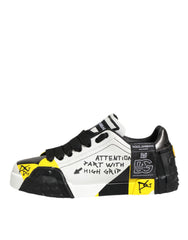 Dolce & Gabbana Multicolor Lettering Portofino Sneakers Shoes