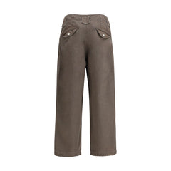 Kenzo Brown Cotton Casual Pants