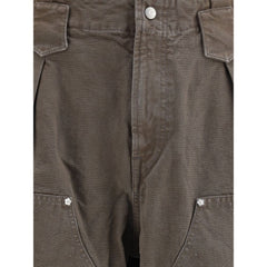 Kenzo Brown Cotton Casual Pants